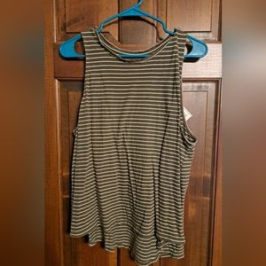 Old Navy sz XLRG green/white striped tank
